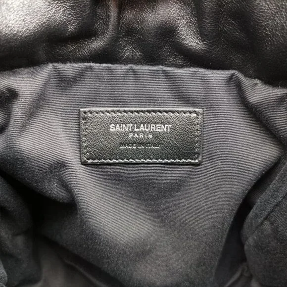 Saint Laurent Yves Helena Fringe Bucket Multicolor Canvas Shoulder Bag - Picture 7 of 10